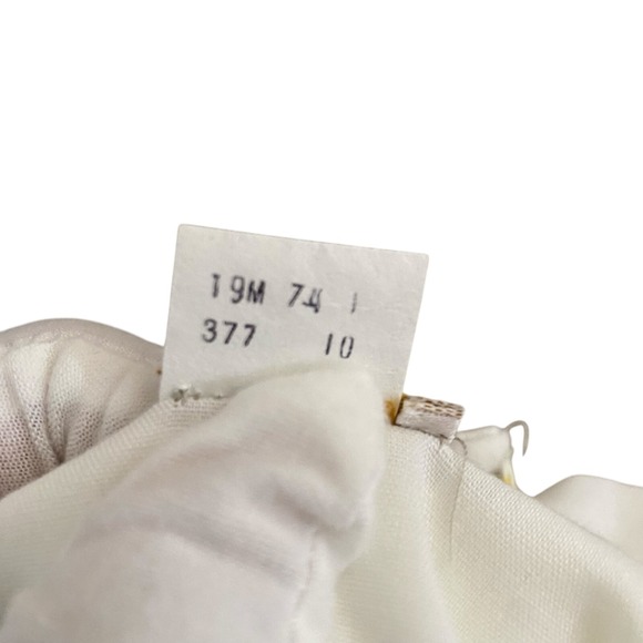 VTG Levi's For Me White Yellow Flowers Floral‎ Chino Pants Sz 27" Ultra Rare 70s - Picture 8 of 10